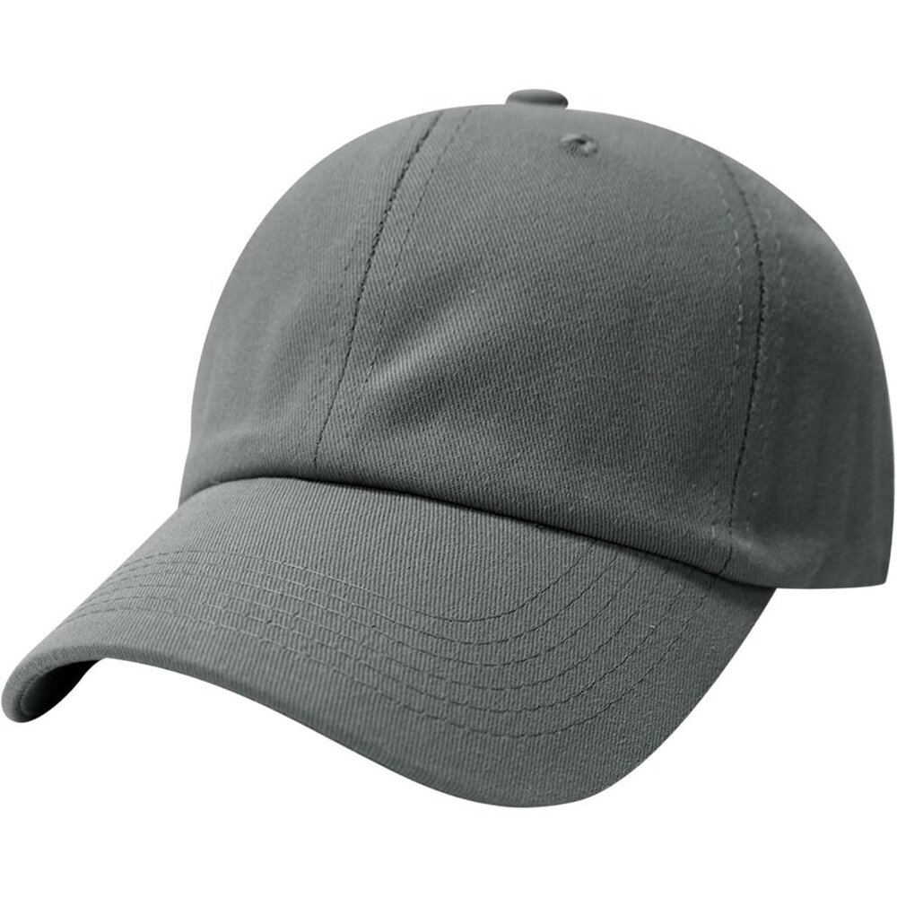 Baseball Cap Grey Golf Dad Hat Men Women Plain Cap